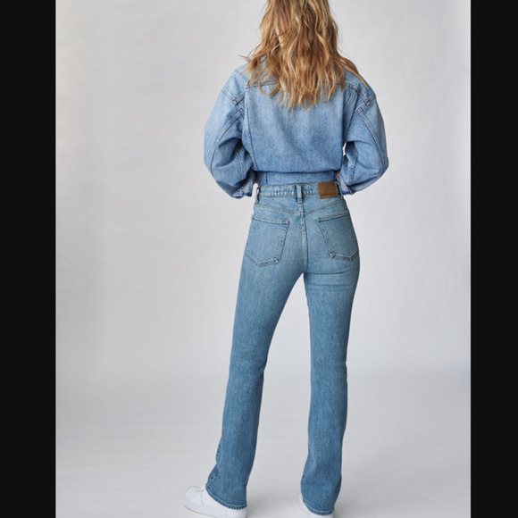 NWT Aritzia Denim Forum The Bailey High Rise Boot - Picture 2 of 8